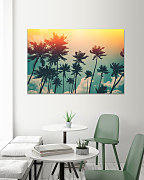 Obraz Silueta paliem 1762